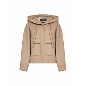 Max Mara Weekend Women Camel Double Gary Hooded Jacket